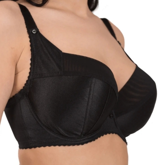 Ewa Michalak Elegant Black Wireless Bra 75 JJ  SF NWT - Picture 2 of 16